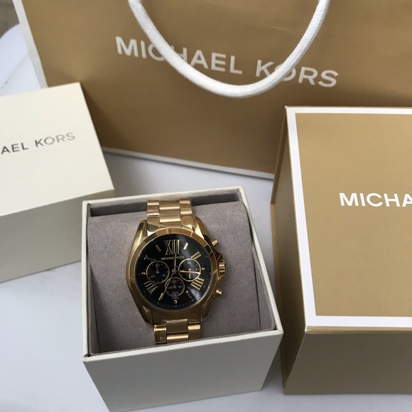 Oversized Bradshaw Gold-Tone Watch - Picture 3 of 3